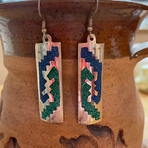 Alpaca silver earrings